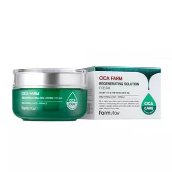 восстанавливающий крем для лица с центеллой азиатской farmstay cica farm regenerating solution cream