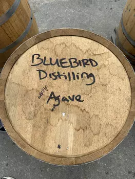 Бочка 113л (30 галлонов) из-под Агавы Bluebird Agave Spirit (Американский дуб)
