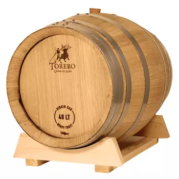 Дубовая бочка 35-40 л «Torero» из американского белого дуба (Испания), суперсильный обжиг (крокодил)