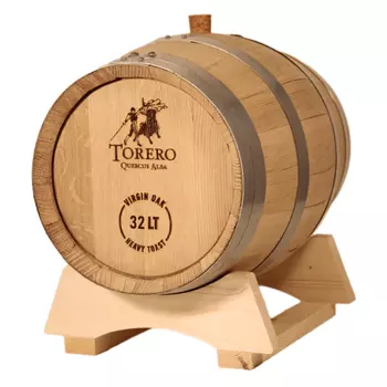 УЦЕНКА №2 Дубовая бочка 28-32 л «Torero» из американского белого дуба (Испания), сильный обжиг