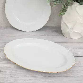 Блюдо овальное Venice gold