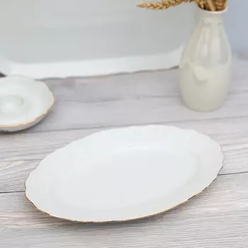 Блюдо Venice platinum