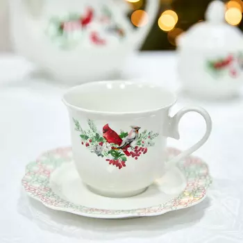 Чайная пара Christmas birds