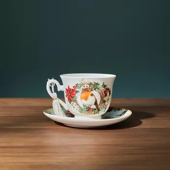 Чайная пара Сhristmas bird