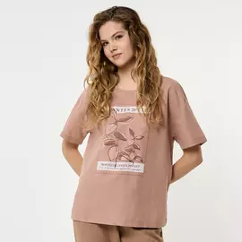 Футболка Lino, бежевая