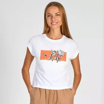 Футболка Massimo, оранжевый рисунок