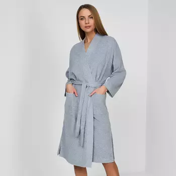 Халат Laguna, серый ниже колен