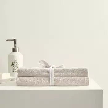 Комплект махровых полотенец Annette, бежевый