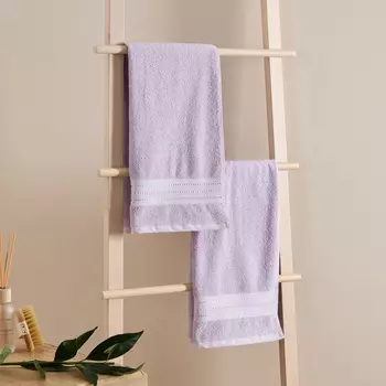 Комплект махровых полотенец Basena, фиалка I