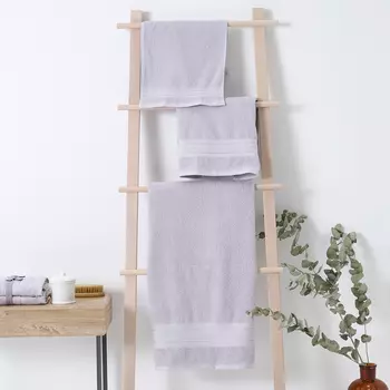 Комплект махровых полотенец Basena, сиренево-серые