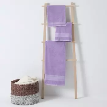 Комплект махровых полотенец Basena, сиреневые