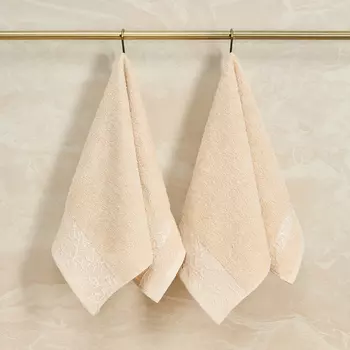 Комплект махровых полотенец Rugiada, бежевый