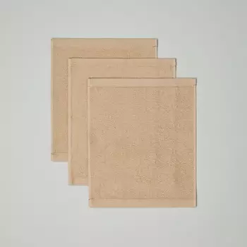 Комплект махровых салфеток Gino, бежевый