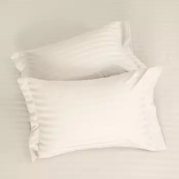 Комплект наволочек Ecru с ушками, страйп-сатин 40962