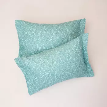 Комплект наволочек Foglio с ушками, бирюза