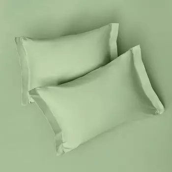 Комплект наволочек Smoke green с ушками