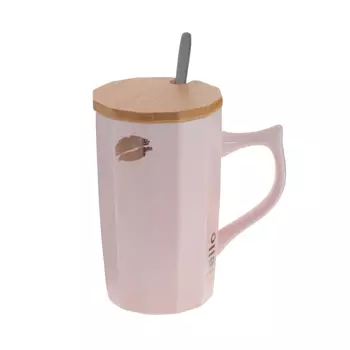 Кружка с крышкой и ложкой 450 мл. Capolono