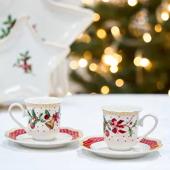 Набор кофейных пар 4 предмета Snow bells