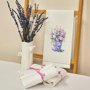 Набор полотенец Тюльпаны