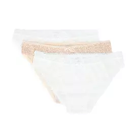 Набор трусов Slip, белый/бежевый