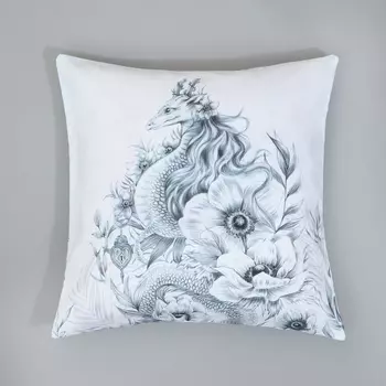 Наволочка декоративная White Dragons