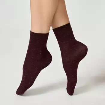 Носки Cozy Home, бордо/серый