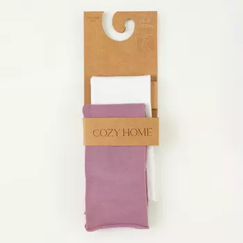 Носки Жаклин, сирень/белые