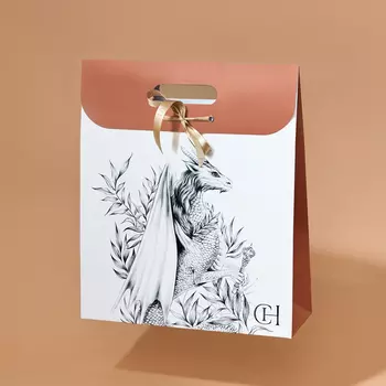 Пакет подарочный Cozy Home 30х10х35