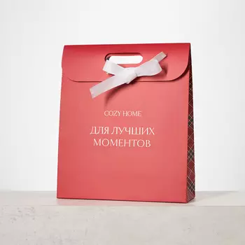 Пакет подарочный Cozy Home 30х10х35