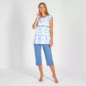 Пижама Sea cruise, бело-голубая