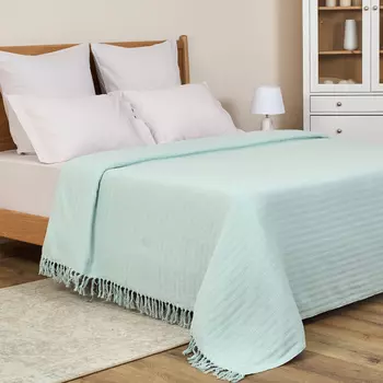 Плед Мелодия, голубой