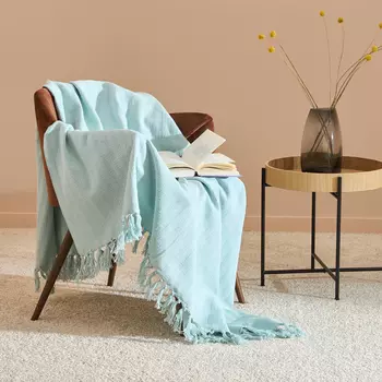 Плед Мелодия, голубой