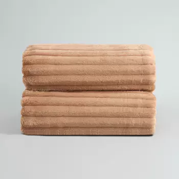 Плед Soft strip, бежевый