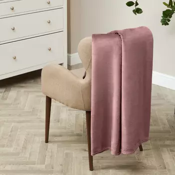 Плед Supersoft, дымчато-розовый