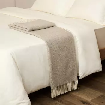 Плед Treccia, бежевый