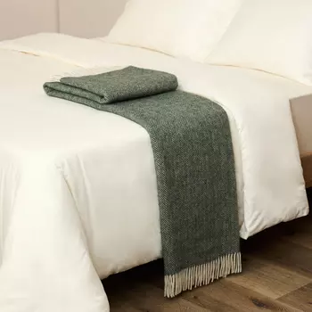 Плед Treccia, зеленый