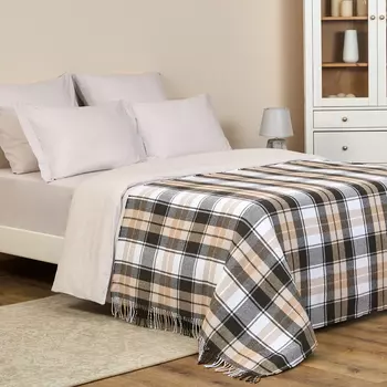 Плед Vincenza, коричневый