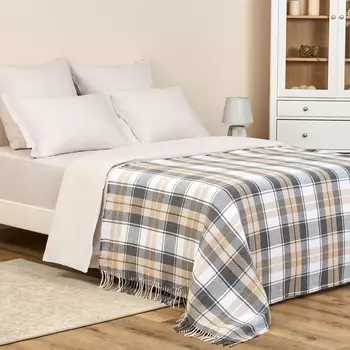 Плед Vincenza, серо-бежевый