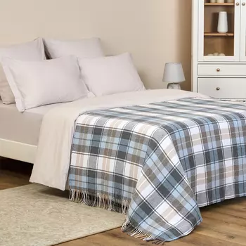 Плед Vincenza, серо-голубой