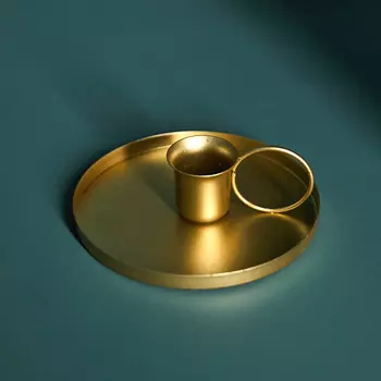 Подсвечник Basil, золотой