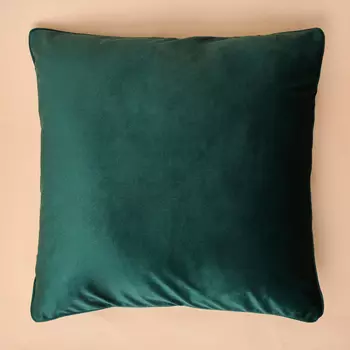 Подушка декоративная Vellut, изумруд