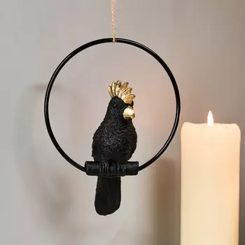 Подвесная декорация Lecce, черная