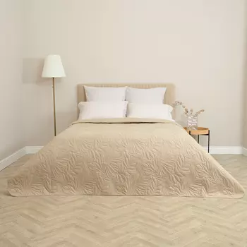 Покрывало Fogliare, бежевое