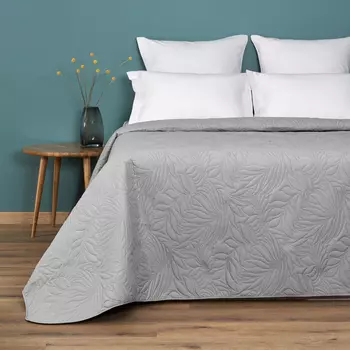 Покрывало Fogliare, серое