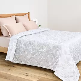 Покрывало Foglie, серебристое