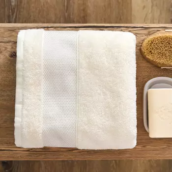 Полотенце махровое Dalia, молочное