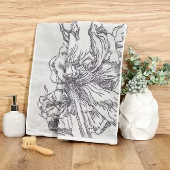 Полотенце махровое Duality, серое