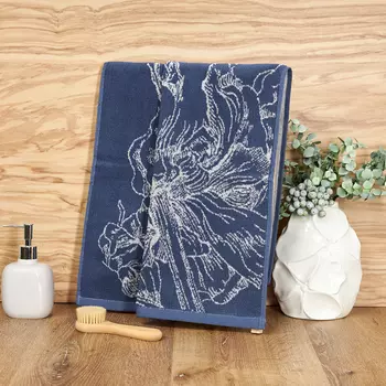 Полотенце махровое Duality, синее