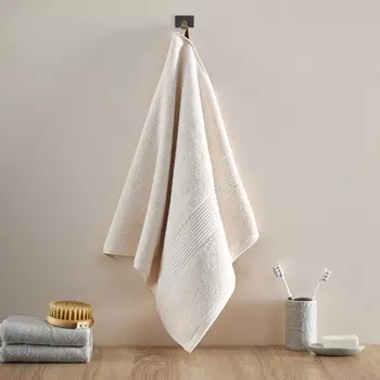 Полотенце махровое Favo, бежевое