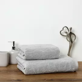 Полотенце махровое Grafico, серое